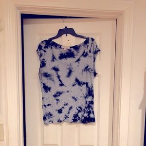 Michael Kors Blue/Grey Tie Die top